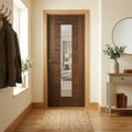 Milano 1 Light Made-to-Measure Internal Walnut Door Fully Finished with Clear Glass