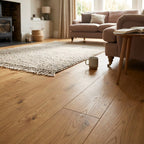 8mm Water-Resistant Laminate Flooring in Rawland Oak, 1305 x 205mm - detail view