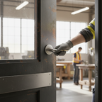 Premium Robust Door Lever on Round Rose for Contemporary Homes and Commercial Properties