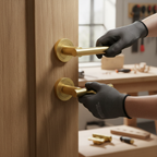 Premium Modern Door Handle Pack with Satin Brass Finish - Durable and Stylish Upgrade for Home Hardware