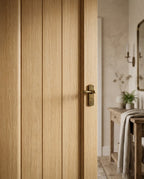 Cottage Oak Internal Laminate Door, Fully Finished, Semi-Solid Core - detail view
