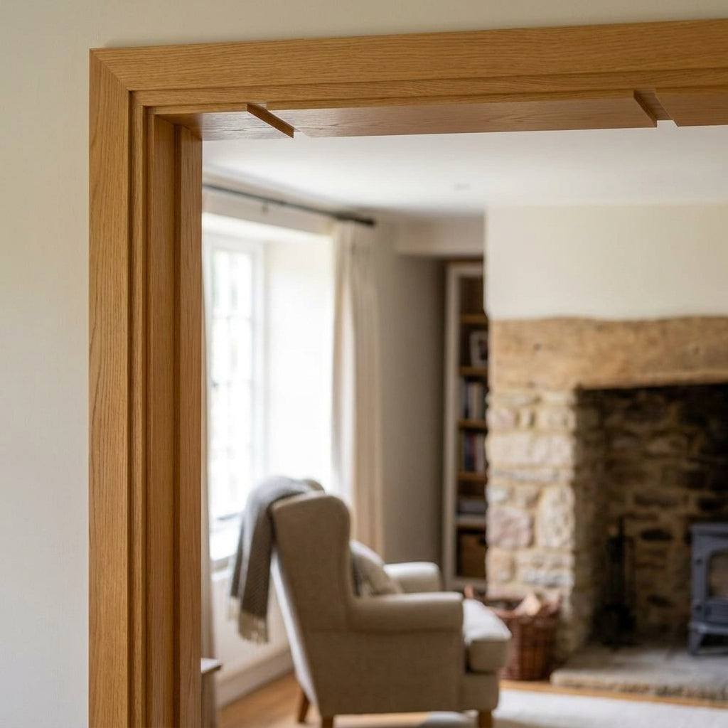 Internal Softwood Door Lining 2.1m Unfinished Frame - detail view