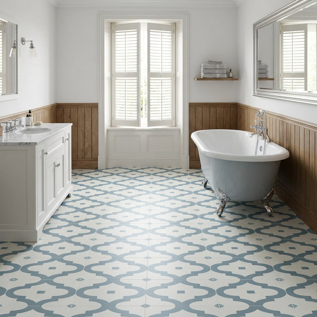 8mm Water-Resistant Laminate Flooring, Retro Design, 1179 x 394mm