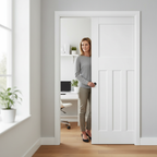 Premium 30 Style Pocket Door Set with Galvanised Steel Frame and Adjustable Jambs for Elegant Home Transformation