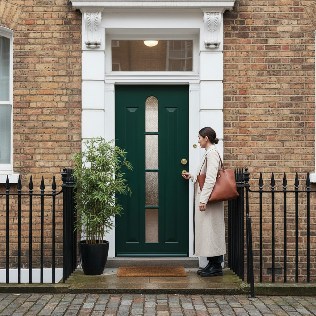 Premium Custom Made Arch Design External Door with Solid Merbau Hardwood and Choice of RAL Colours