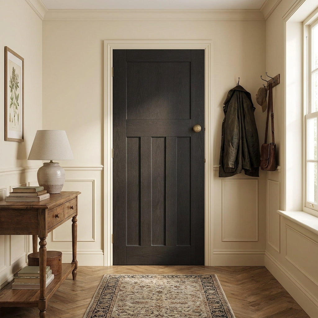 Black Internal Made-to-Measure Fully Finished Oak Door