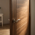 Internal FD30 Fire Rated Walnut Door Fully Finished Solid Core - detail view