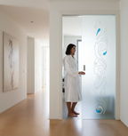 Premium Frameless Satin Glass Door with Easy-Clean Finish and 100mm Jambs - Custom Sizes Available