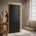 Premium Internal Fully Finished Industrial Studio 5 Panel Door for Modern Interiors