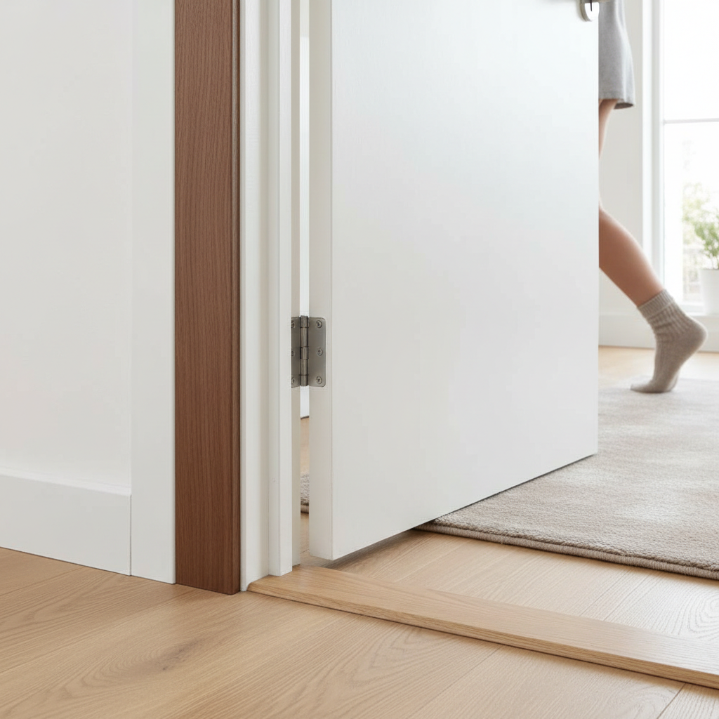 Premium Walnut Half Splayed Architrave with Real American Black Walnut Veneer, Fully Finished, 90mm x 16mm Dimensions