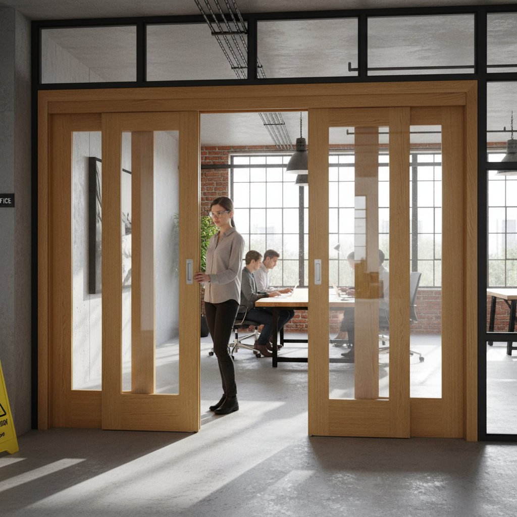 Premium Sliding French Doors with Clear Glazed Panels for Open Spaces, Suitable for Various Sizes and Styles