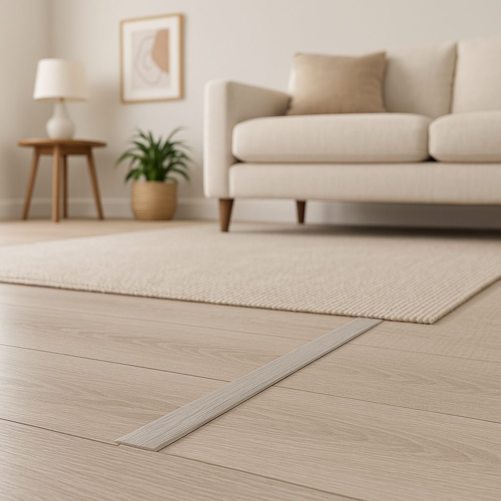 1m Light Grey Laminate Door Profile for Seamless Connections