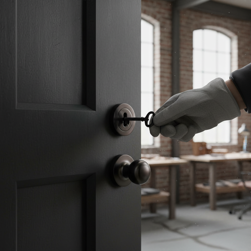 Round Key Escutcheon Pair in Black Nickel Finish with 10mm Projection and 51mm Diameter for Keyhole Covering - Image 2
