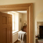 Internal Oak Veneer Door Lining Unfinished 2100mm x 108mm x 18mm - detail view
