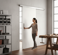 Premium Manual Sliding Door System for Wooden Doors with Soft Close and Adjustable Features