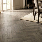 8mm Grey Water-Resistant Laminate Flooring, Square Edge, 1184 x 293mm - detail view