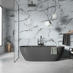 Premium White Marble Stone Effect Wall Panelling with UV Resistant Coating for Elegant Interiors - Image 2