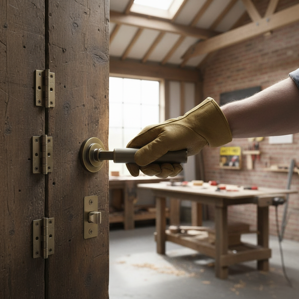 Premium Antique Brass Door Handle Pack with Lever, Hinges, and Lock Options for Versatile Door Applications