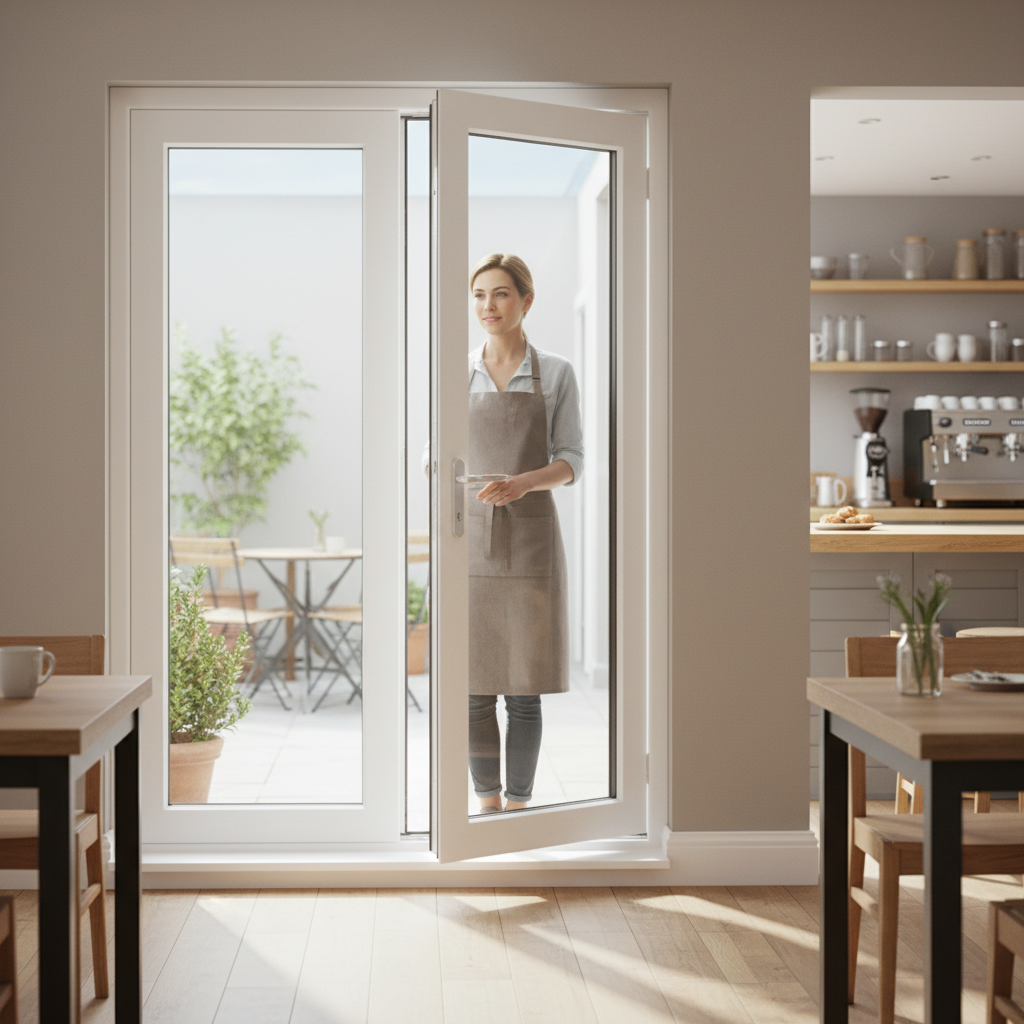 Premium 4ft Slimline External French Door Set with Double-Glazed Units, Engineered Hardwood, and Advanced Security Features