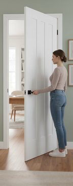 Premium 3 Panel Internal Door with Solid Engineered Core and White Primed Finish - Ideal for Contemporary and Traditional Homes