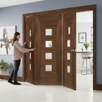 Premium Clear Glazed Bi-Folding Room Divider with Top Hung System for Flexible Space Management