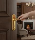 Premium Shaped Regency Suite Lever on Backplate - Elegant Period Style Door Hardware