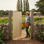 External Solid Pine Unfinished Ledged and Braced Gate - Durable and Long-Lasting Construction - Image 2