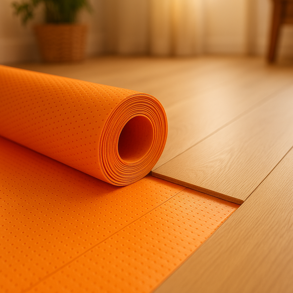 2mm Laminate & Real Wood Underlay Roll - QuickTherm, Durable Insulation - detail view