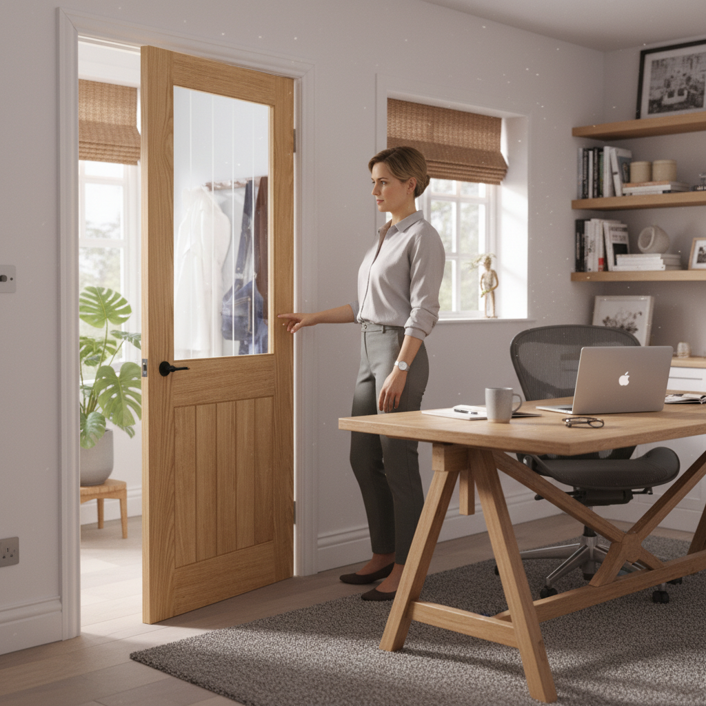 Premium Silkscreen Glazed Pocket Door Set with Galvanised Steel Frame and Adjustable Protrusion for Modern Interiors