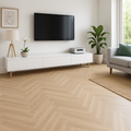 Herringbone Rigid Core LVT Flooring in Oak - 5.5mm Thickness