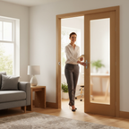 Premium Obscure Glazed Internal Door Pair with Elegant Design for Home Decor - High-Quality Professional Grade for Industrial and Commercial Applic...