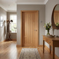 FD30 Fire Door Internal Oak Fully Finished 5 Panel Stamford Design