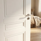 FD30 Fire Door, White Internal, Primed Finish, Elegance Henley 3 Panel - detail view