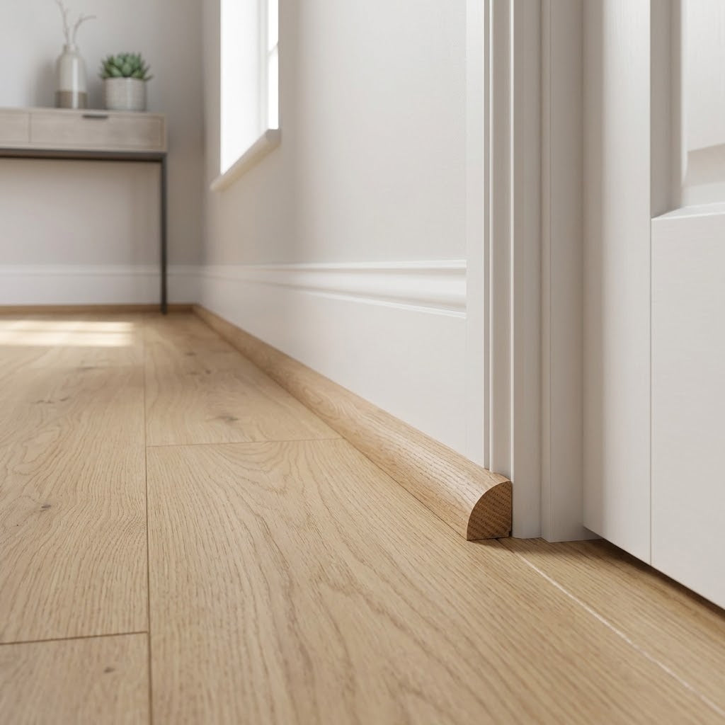 Wide 2.1m Solid American Red Oak Unfinished Quadrant Beading