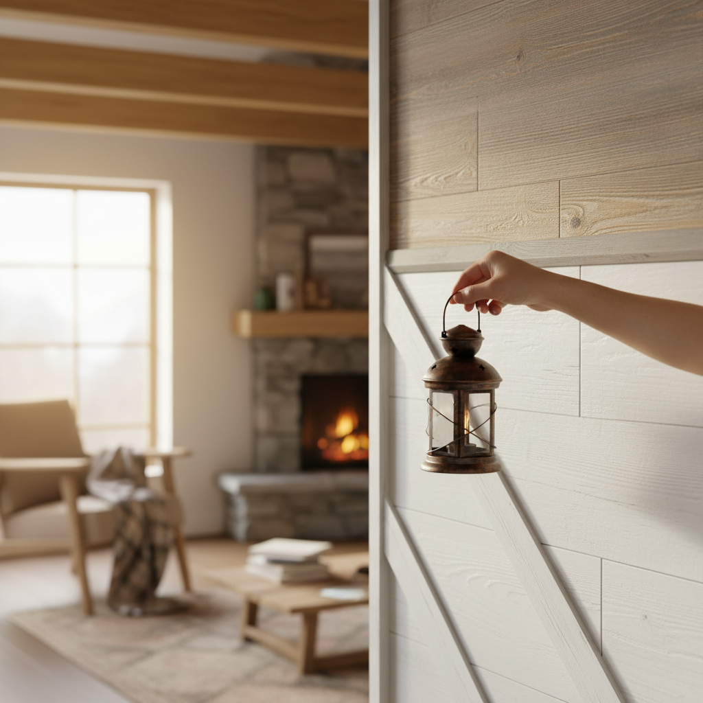 Premium Mountain Hut Pine Finishing Trim for 3D Laminate Wall Panelling - Ideal for Unique Wall Designs - Image 2