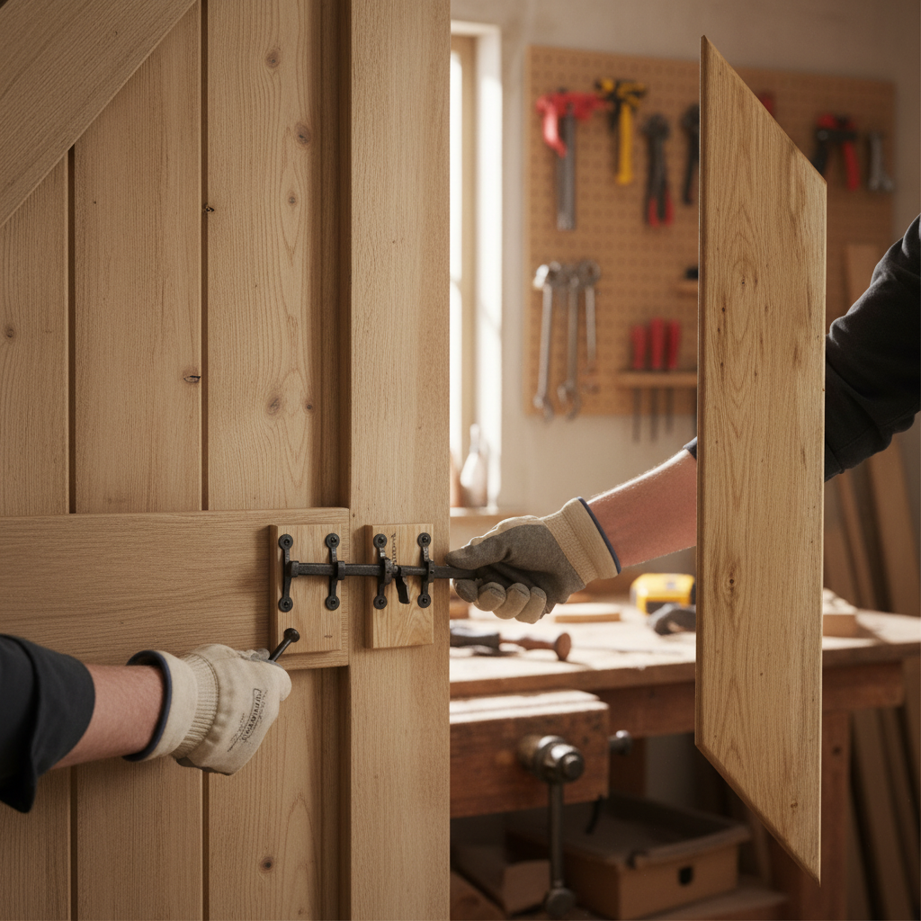 Premium Internal Solid Oak Unfinished Grange Door Lock Block/Bracing Pack for Enhanced Stability and Strength