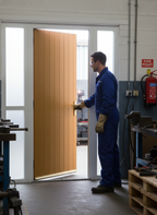 Premium Oak Tongue and Groove External Fire Door Set with Sidelight - 30 Minute Fire Resistance and Versatile Color Options