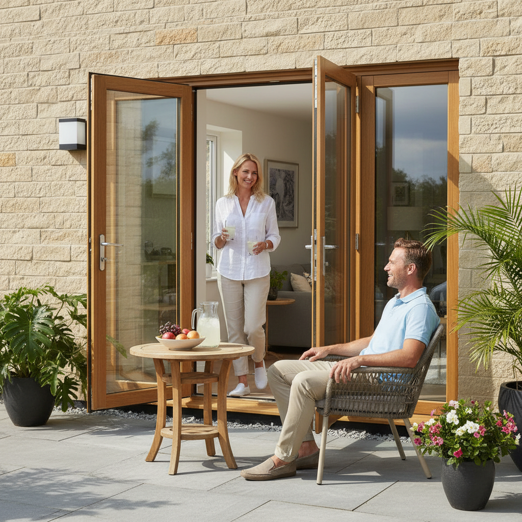 Premium 5ft Slimline External French Door Set with Double-Glazed Units and High-Performance Security Features