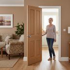 Premium Victorian 4 Panel Internal Door - A-Grade Oak Veneer, Unfinished, Custom Sizes Available