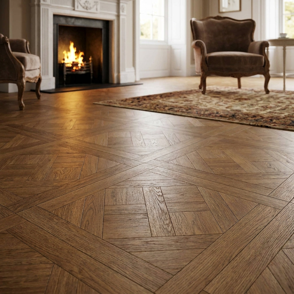 8mm Water-Resistant Matt Laminate Flooring 1183x601mm with Square Edge - detail view