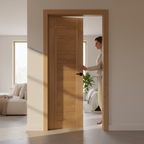 Premium Fully Finished Oak Internal Door with Unique Design and Engineered Construction