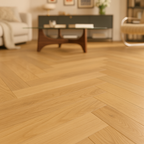 Herringbone Oak Rigid Core LVT Flooring, 5mm Purecoat Finish - detail view
