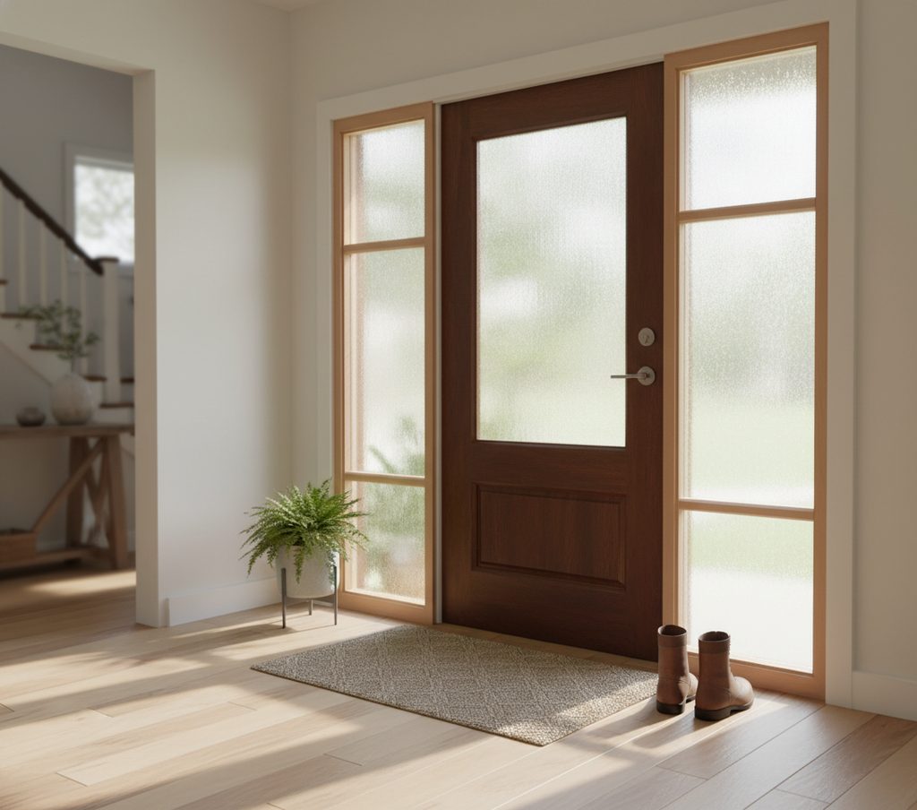 Premium Hardwood Grand Entrance Door Frame Kit for 78" External Door with Adjustable Sidelights - Complete Assembly Kit