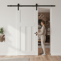 Premium Internal White Primed 1930's DX 4 Panel Sliding Door Set for Wardrobes and Cupboards