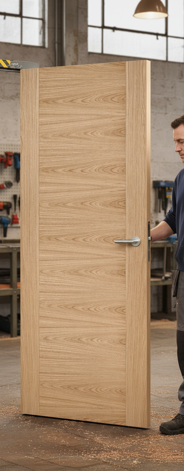 Premium Cross Grained Internal Fire Door with Engineered Construction and Solid Core Design - Various Sizes Available