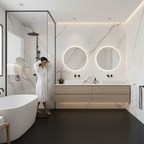 Premium Beige PVC Gloss Waterproof Wall Panelling - Durable and Mould-Resistant for Easy Maintenance - Image 2
