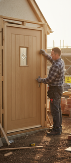 Premium Hillingdon External Door Compliant with Building Regulations, Insulated Core and Argon-Filled Glass