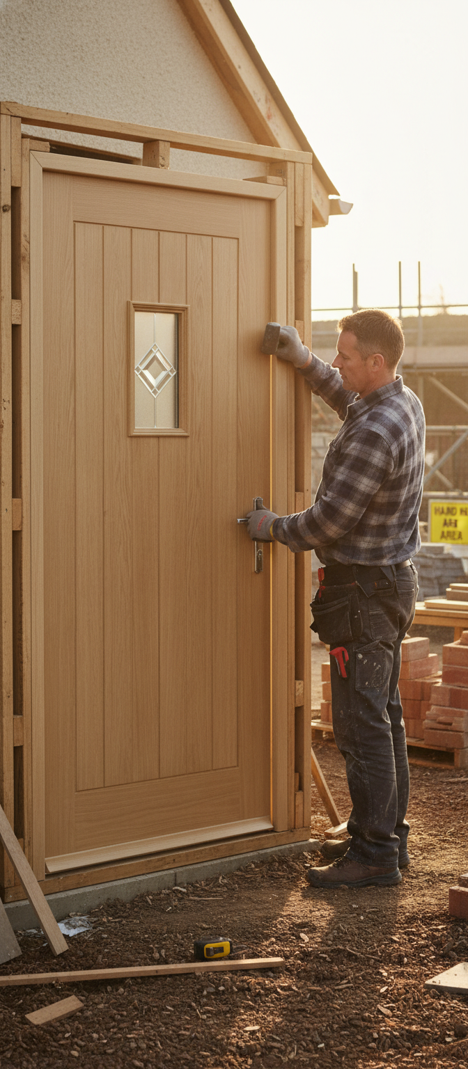 Premium Hillingdon External Door Compliant with Building Regulations, Insulated Core and Argon-Filled Glass