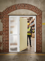 Premium Tongue and Groove External Fire Door Set with Sidelight - 30 Minute Fire Resistance, Durable GRP Core, Multipoint Locking System