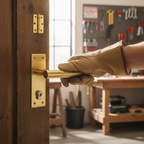 Premium Linear Lever on Backplate Handle Set - Satin Brass Finish for Modern Interiors